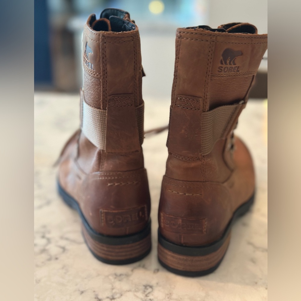 NEW (without tags) Women's Sorel Emelie Brown Conquest Boots - Picture 2 of 4